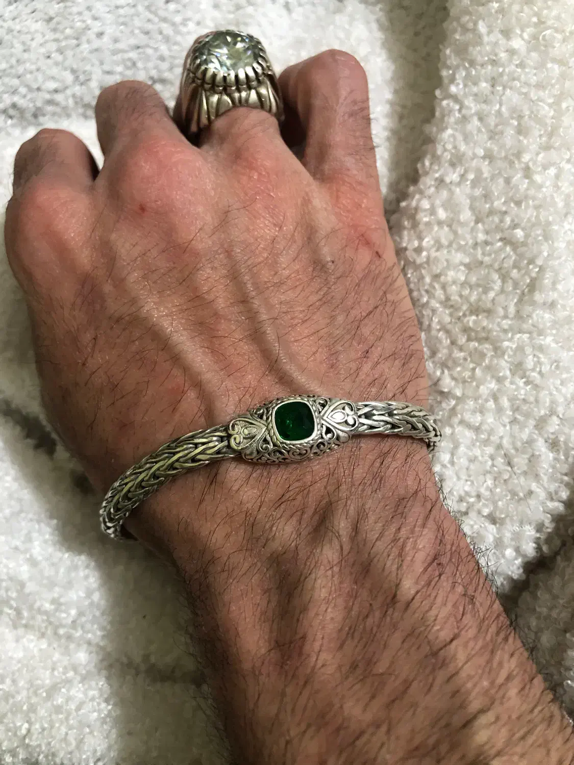 دستبند نقره تایلندی مردانه|جواهرات|سنندج, |دیوار