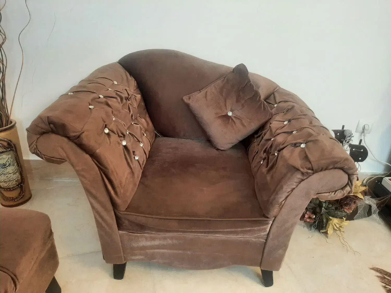 مبل هفت نفره شزلون و بوفه|مبلمان خانگی و میز عسلی|مهدی شهر, |دیوار