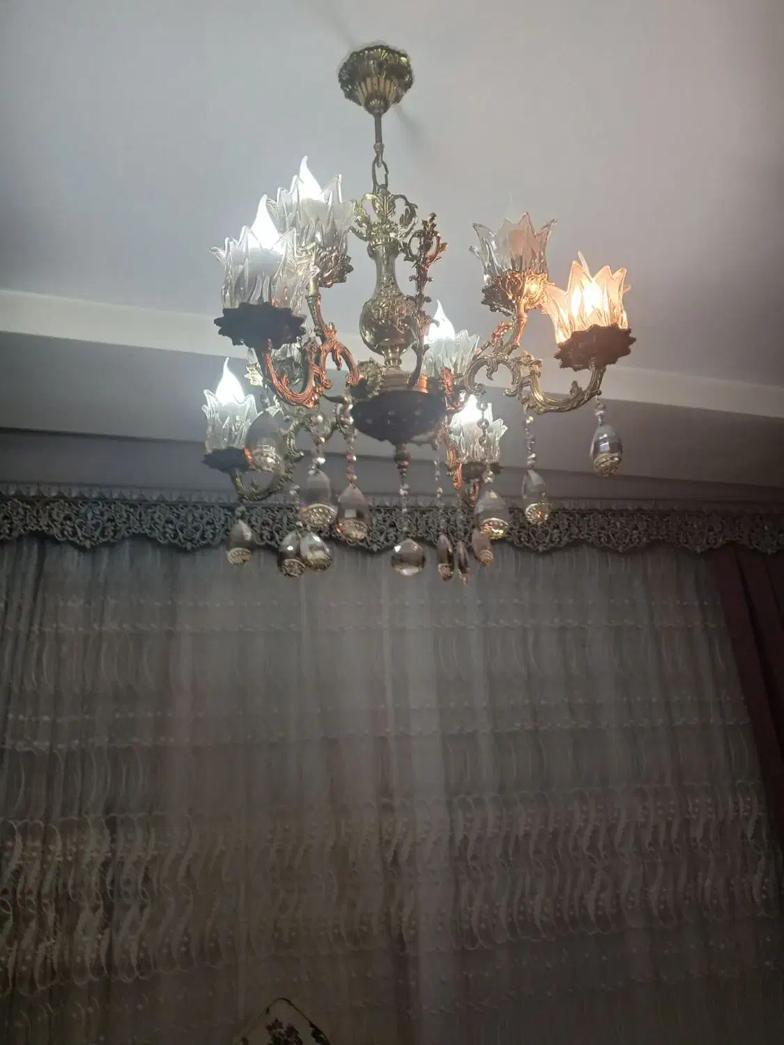 لوستر برنز|لوستر و چراغ آویز|سهند, |دیوار