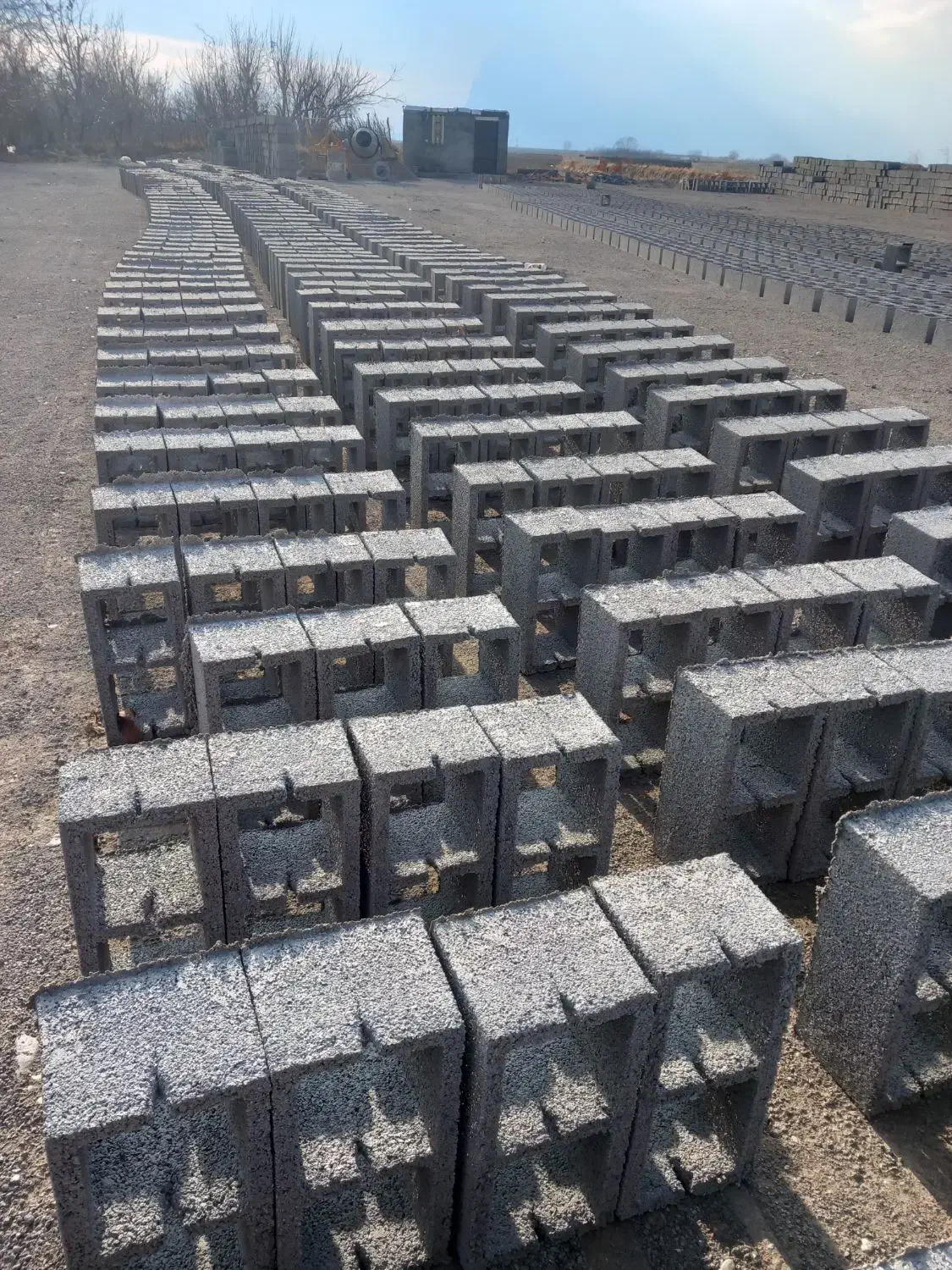 بلوک ته باز|مصالح و تجهیزات ساختمان|صحنه, |دیوار