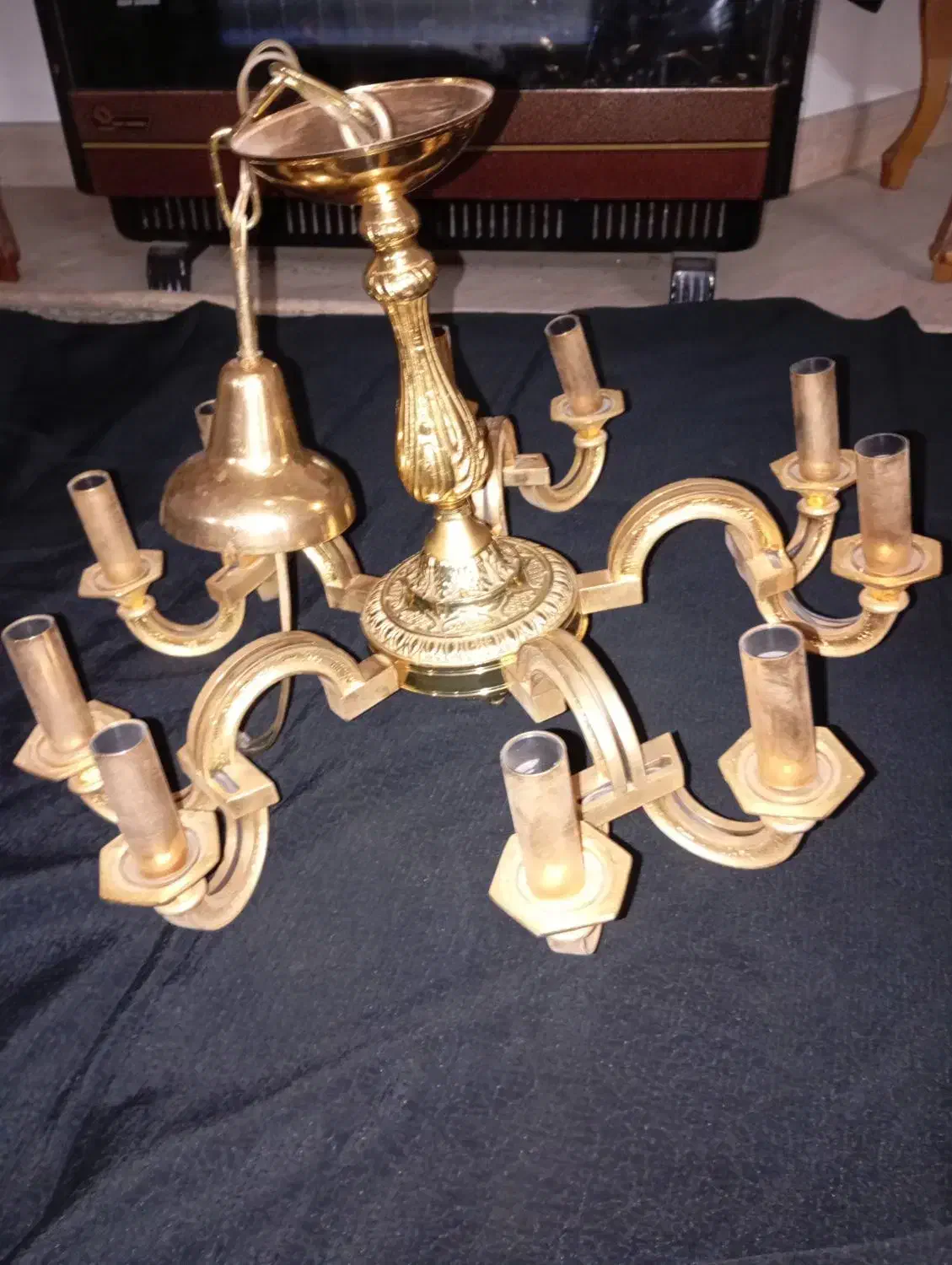 فروش ۳عدد لوستر برنز|لوستر و چراغ آویز|آکند, |دیوار