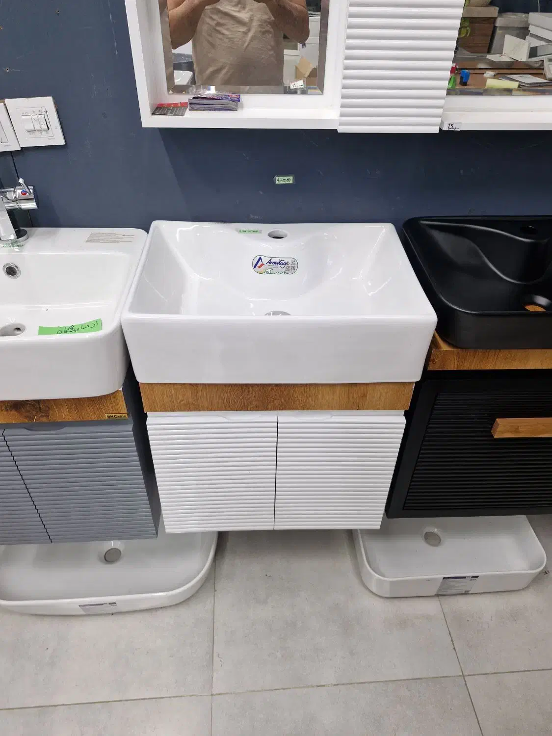 روشویی کابینتی۵۵سانت سرویس بهداشتی ضد آب مدل قلبی|مصالح و تجهیزات ساختمان|پردیس, فاز ۱|دیوار