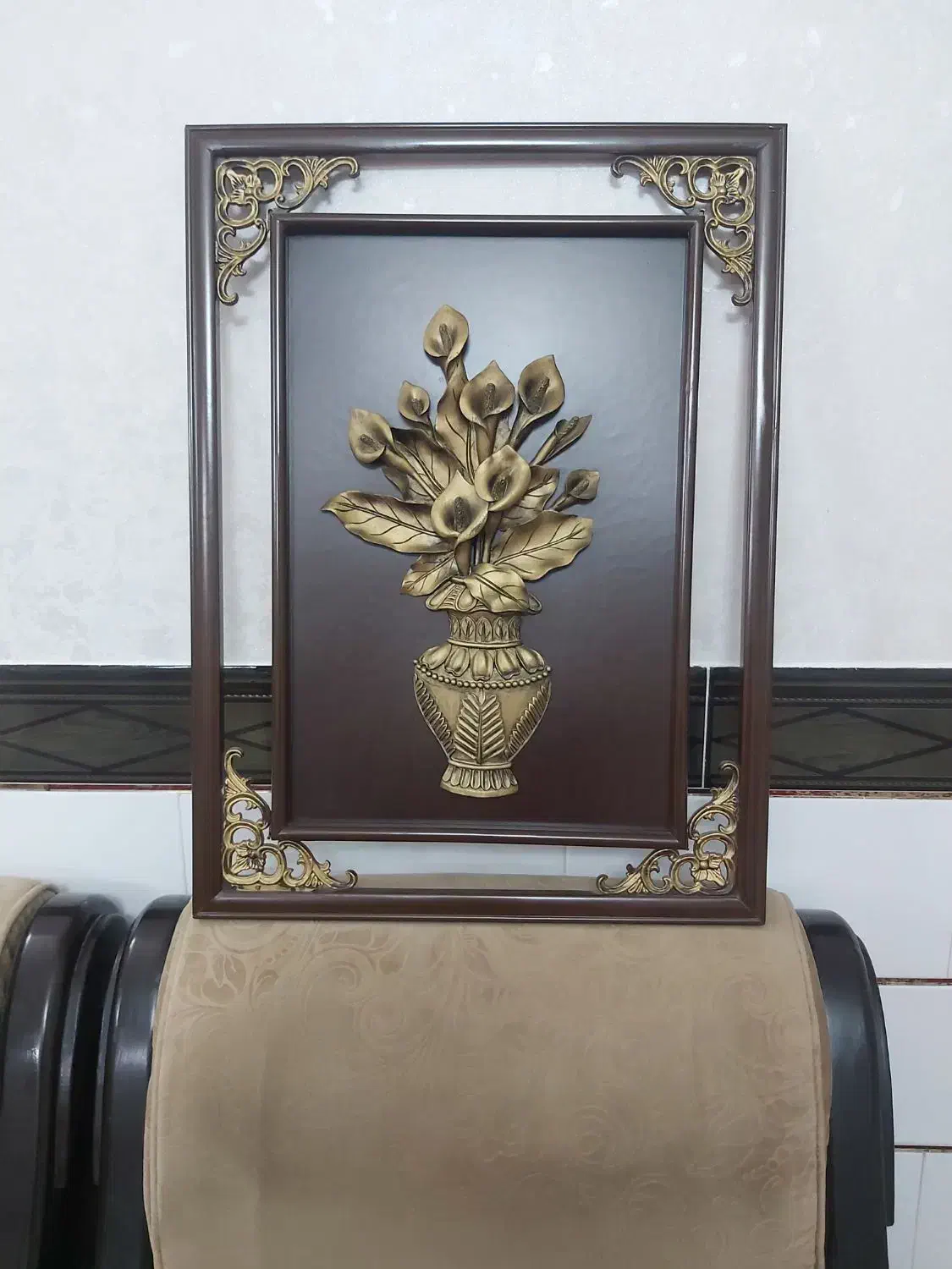 تابلو چوبی گل برجسته|تابلو، نقاشی، عکس|نظرآباد, نظرآباد|دیوار