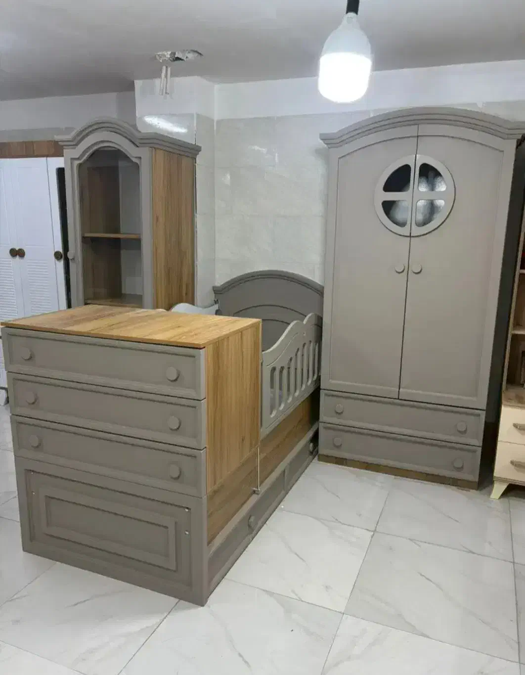 کمد لباس بچه  & تخت نوزاد  مدل آی سو|تخت و صندلی بچه|اردبیل, |دیوار