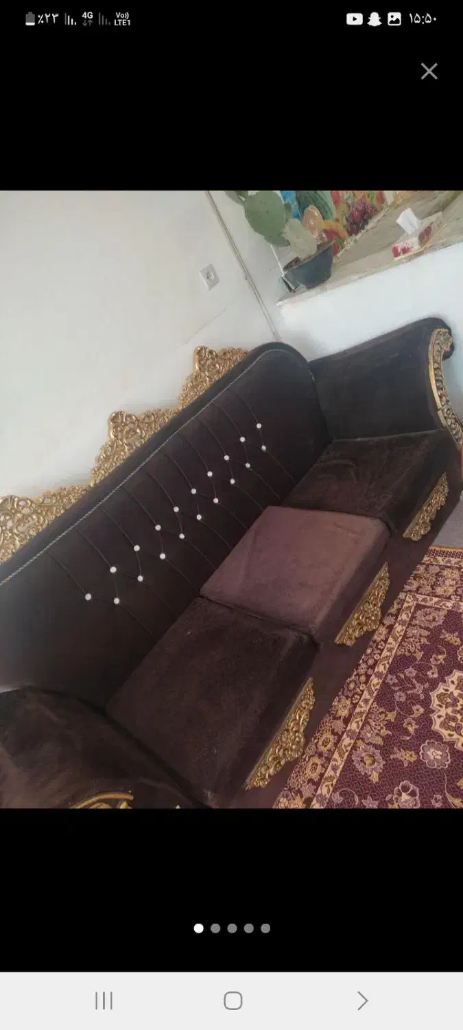 مبل هفت نفره  کار کرده  بفروش میرسه|مبلمان خانگی و میز عسلی|اصفهان, دستگرده|دیوار