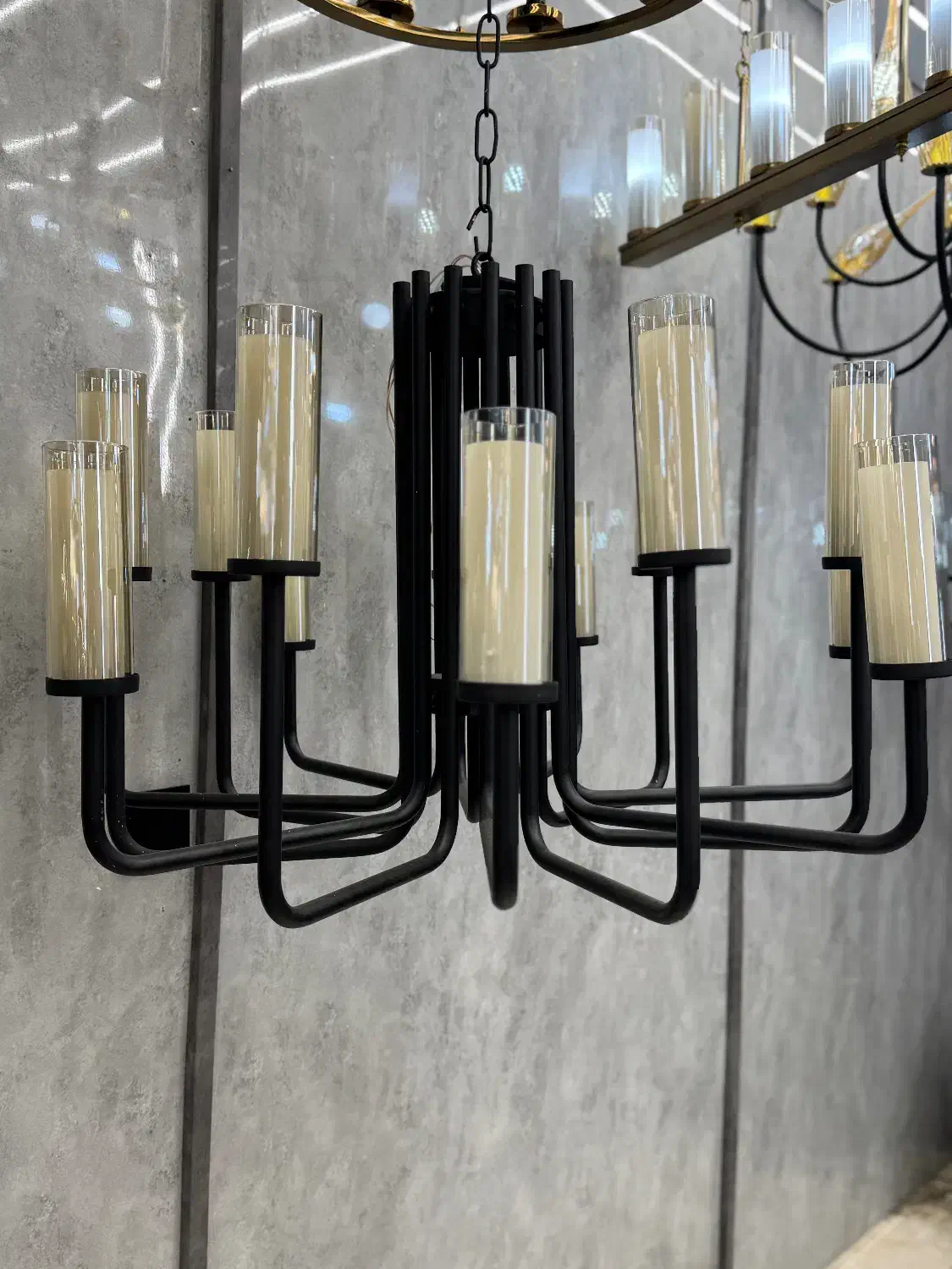 لوسترمدرن لوسترفلزی|لوستر و چراغ آویز|تهران, مینابی|دیوار