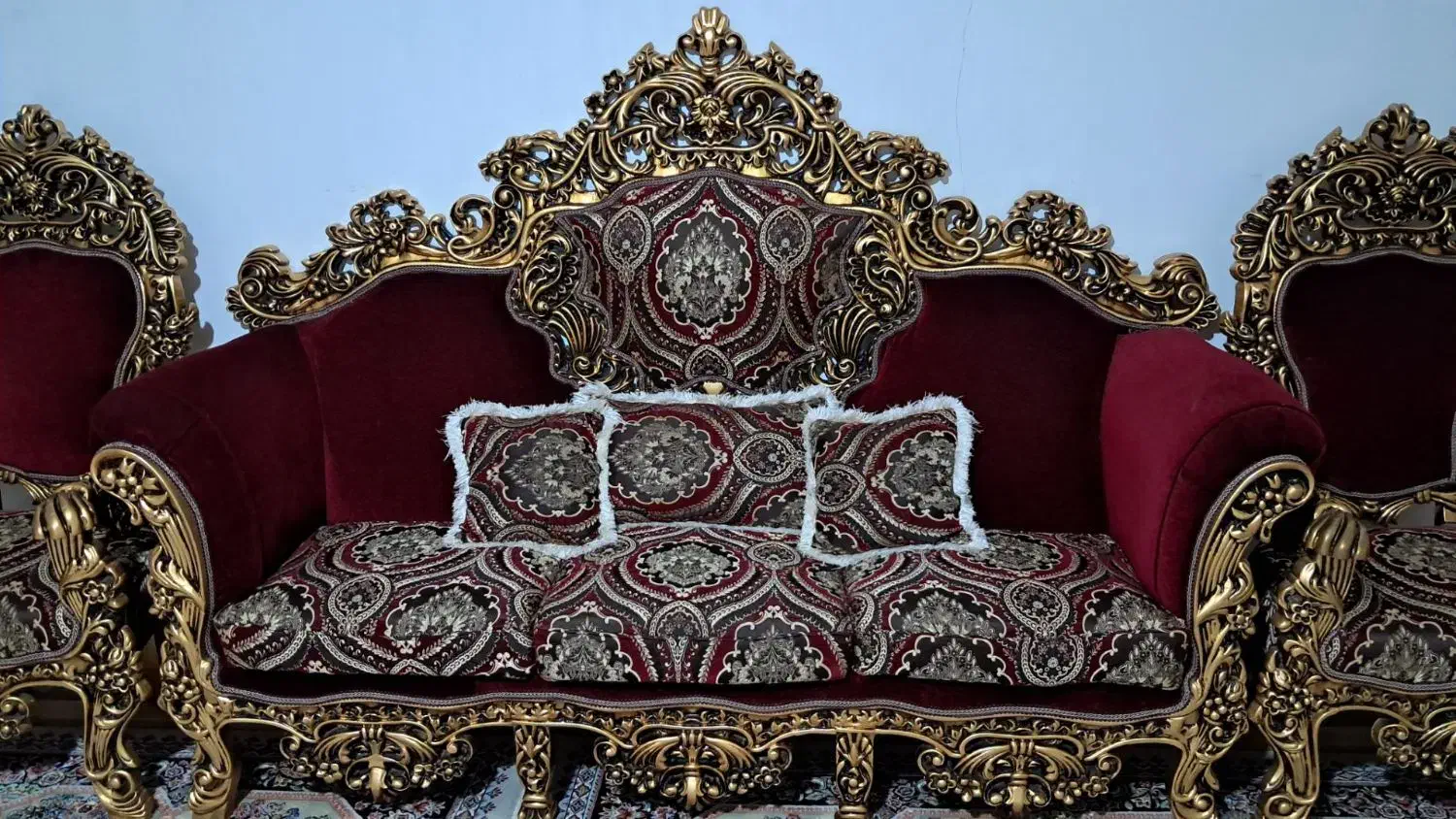 مبل ۹نفره سلطنتی|مبلمان خانگی و میز عسلی|پاکدشت, حصار امیر|دیوار