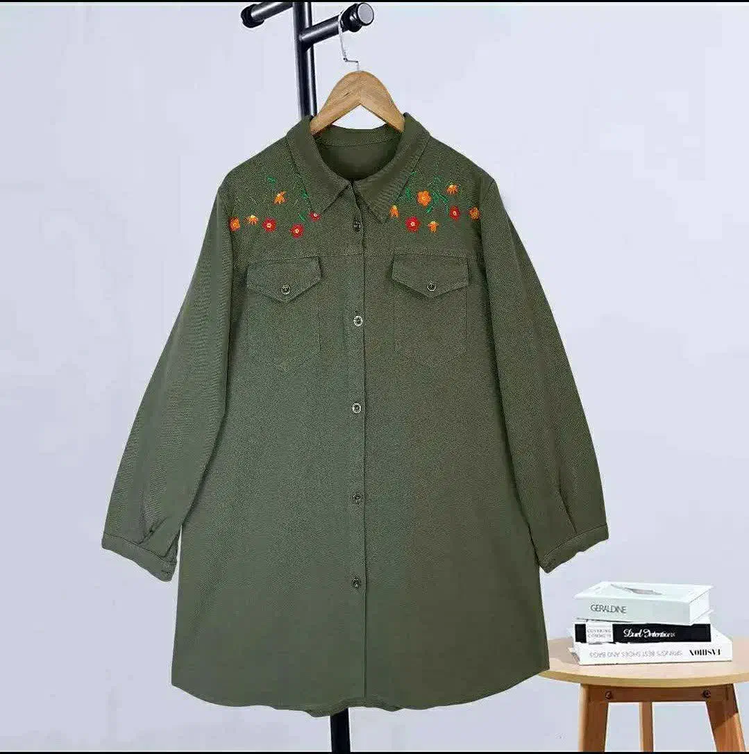 مانتو کتان ضخیم گل دوزی|لباس|اصفهان, قلعه طبره|دیوار