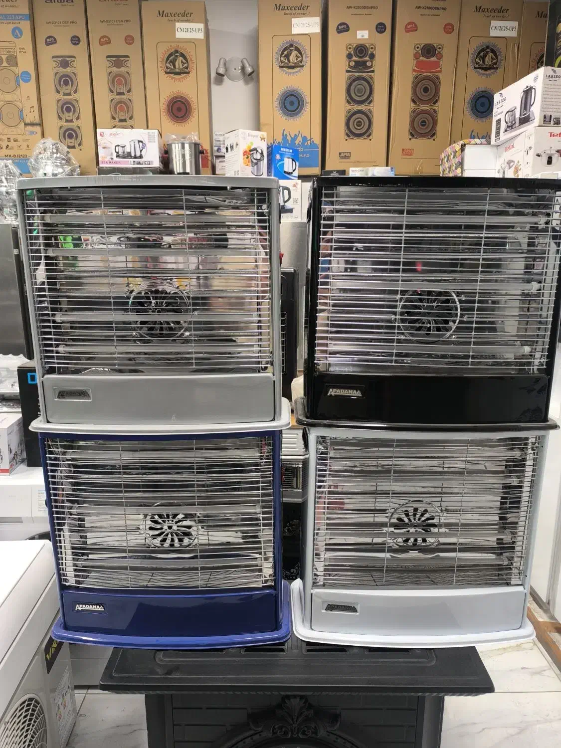 بخاری برقی ۶ شعله با خوراک پزی|بخاری، هیتر، شومینه|تبریز, |دیوار