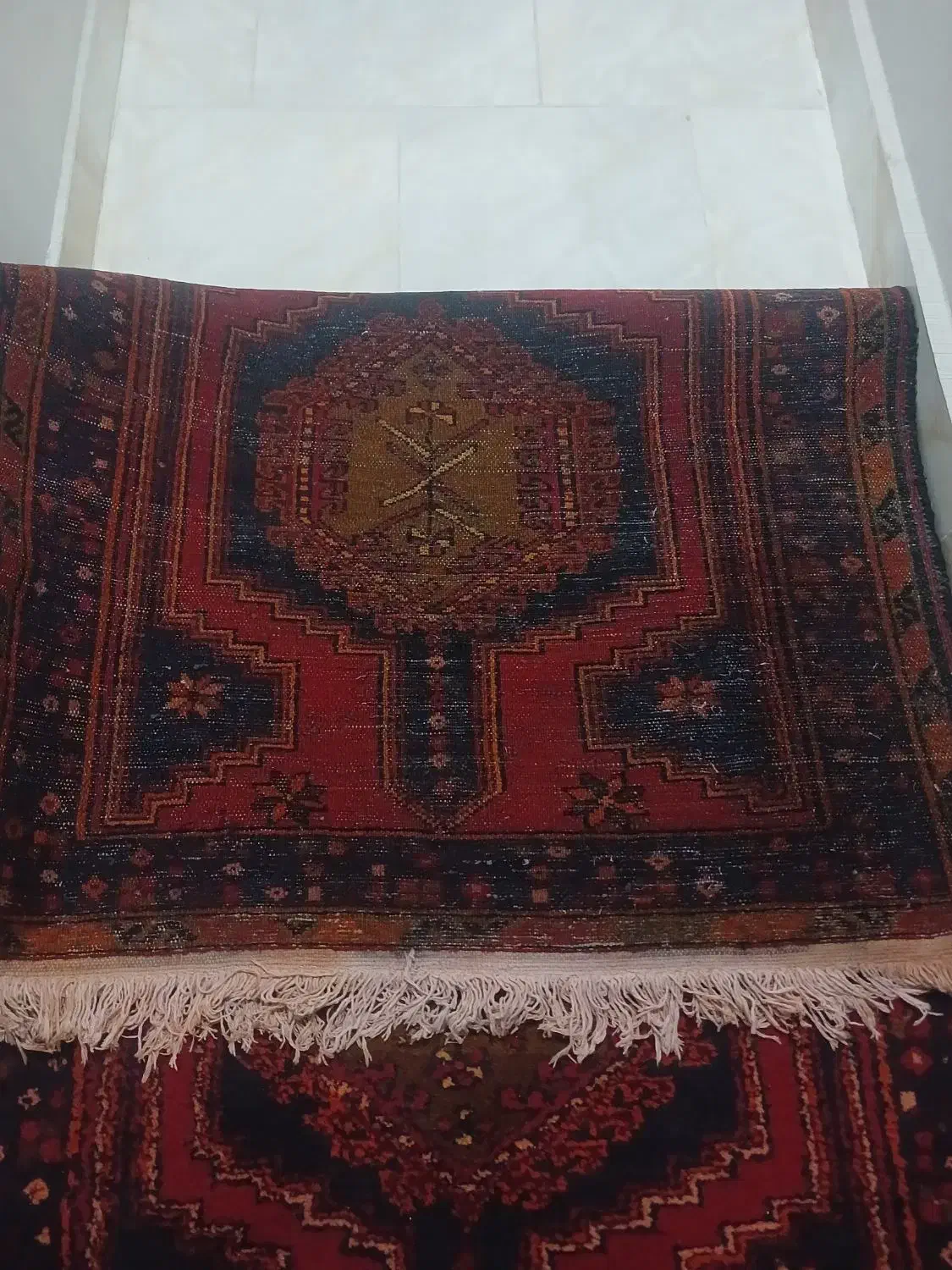 دوعدد کنار فرشی چهارگل،۴متری|فرش|قزوین, |دیوار