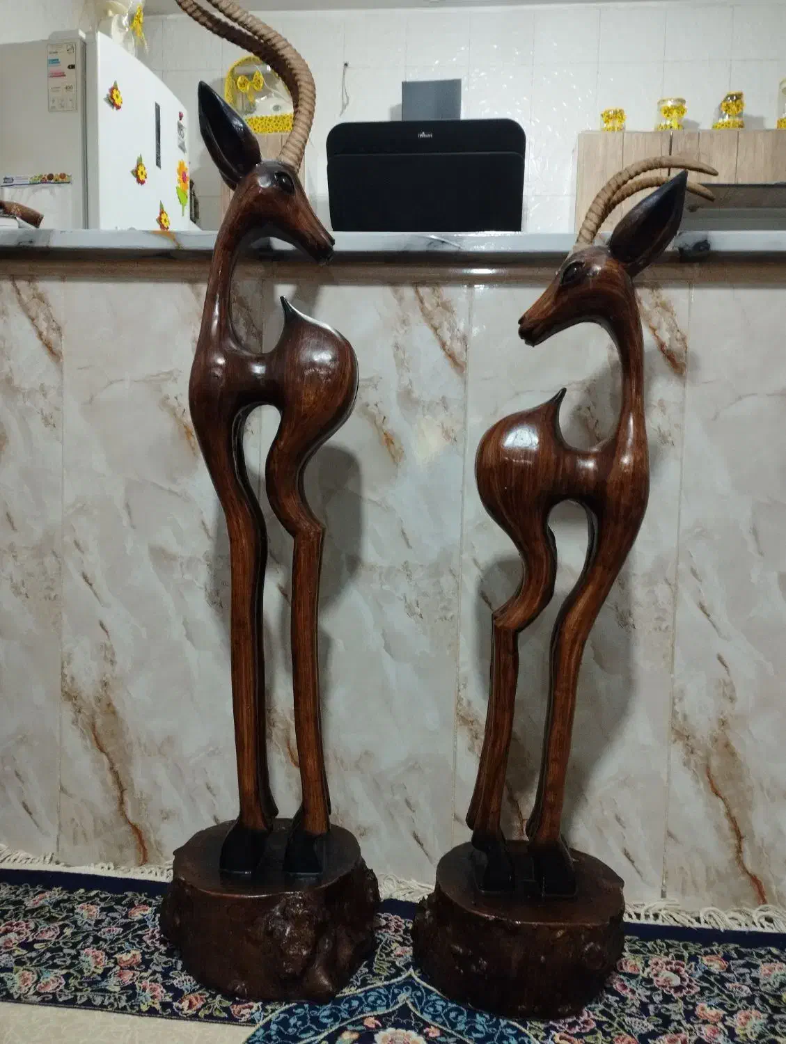 دکوری مجسمه گوزن بزرگ|مجسمه، تندیس، ماکت|محمدشهر, ولدآباد|دیوار