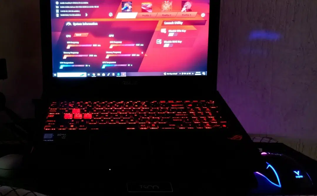 لپ تاپ گیمینگ ASUS ROG STRIX به همراه ست گیمینگ|رایانه همراه|یاسوج, |دیوار