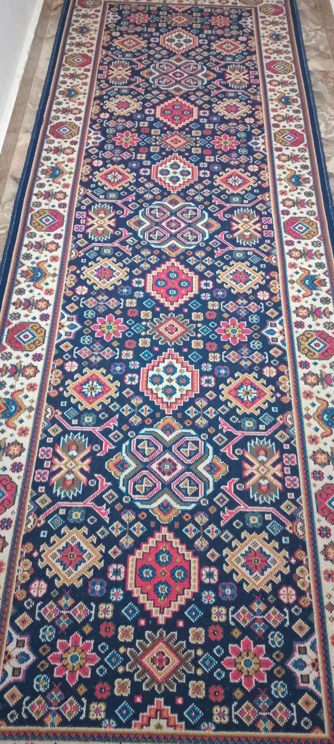 دوعددگلیم فرش سرمه ای|فرش|خمام, |دیوار