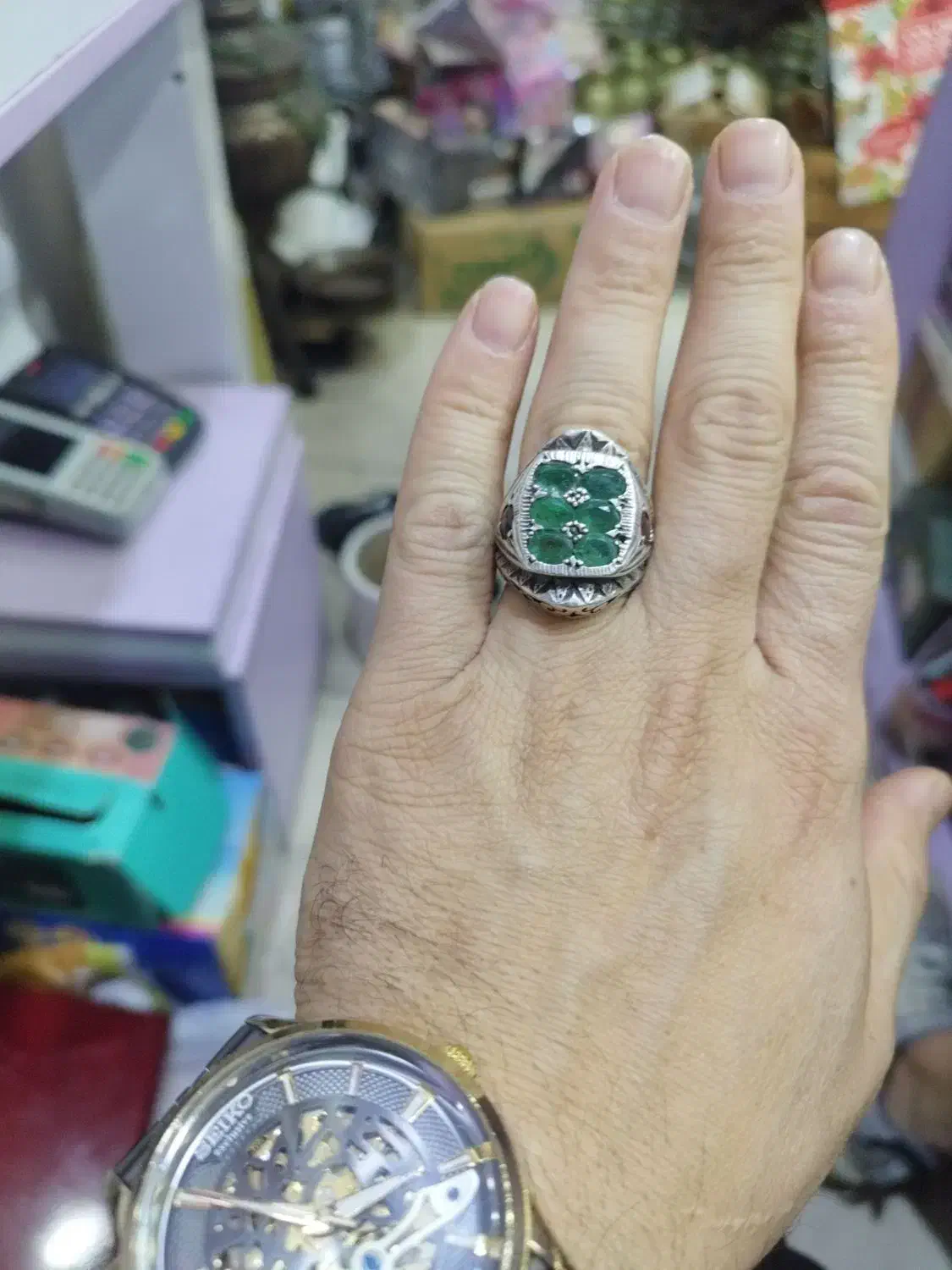 زمردکلمبیارکاب شخصی ساز کنار رکاب یاقوت معدن|جواهرات|ورامین, ورامین|دیوار