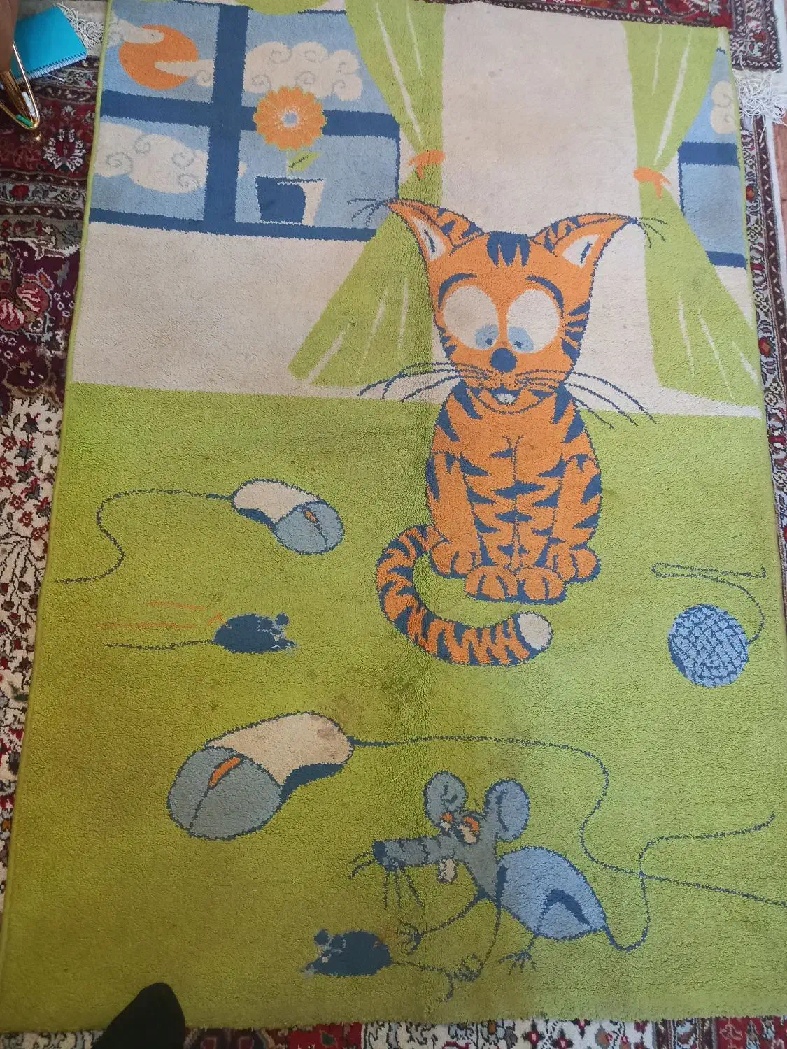 فرش ماشینی کارتونی|فرش|تبریز, |دیوار