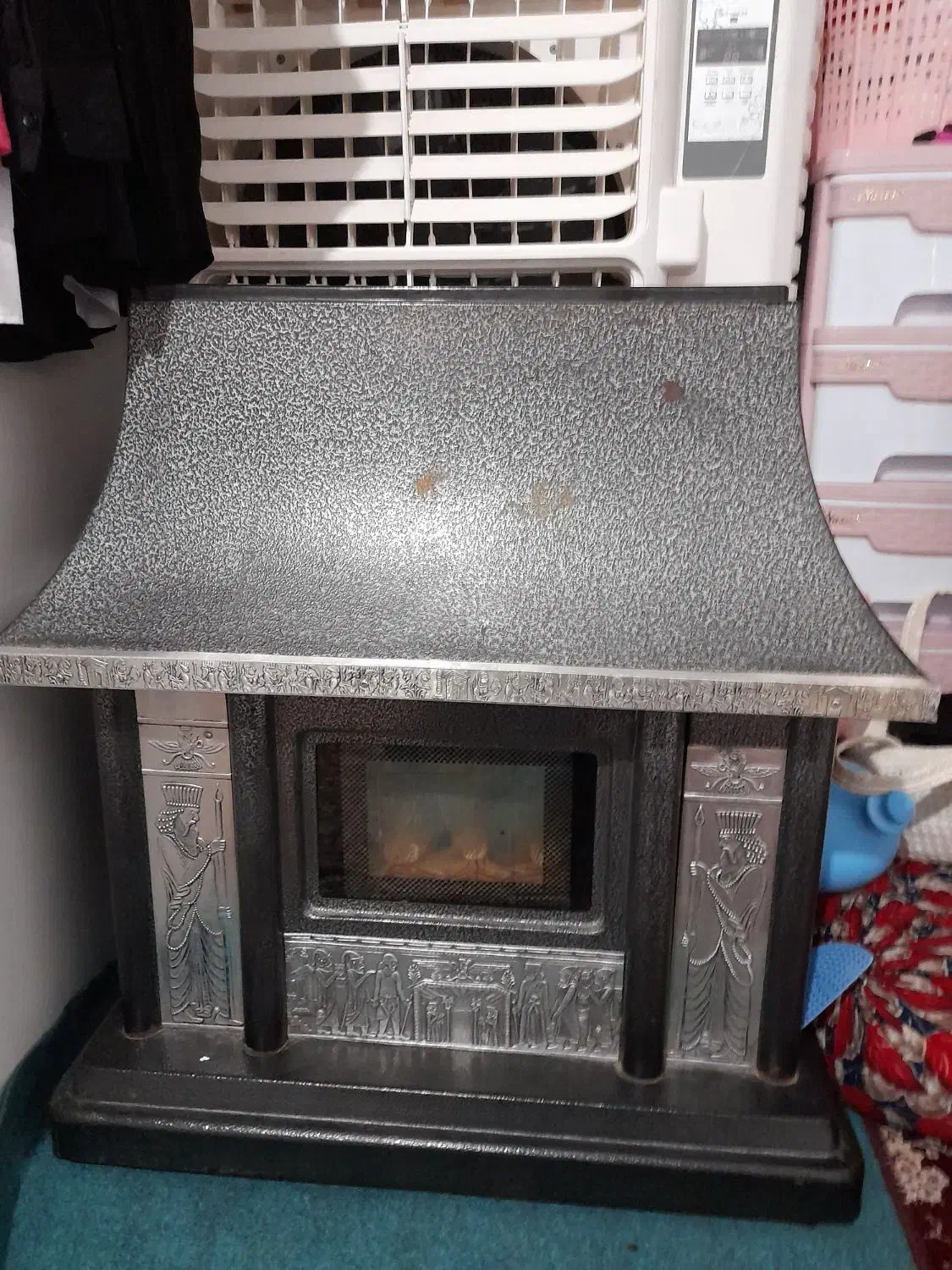 بخاری سالم|بخاری، هیتر، شومینه|تاکستان, |دیوار