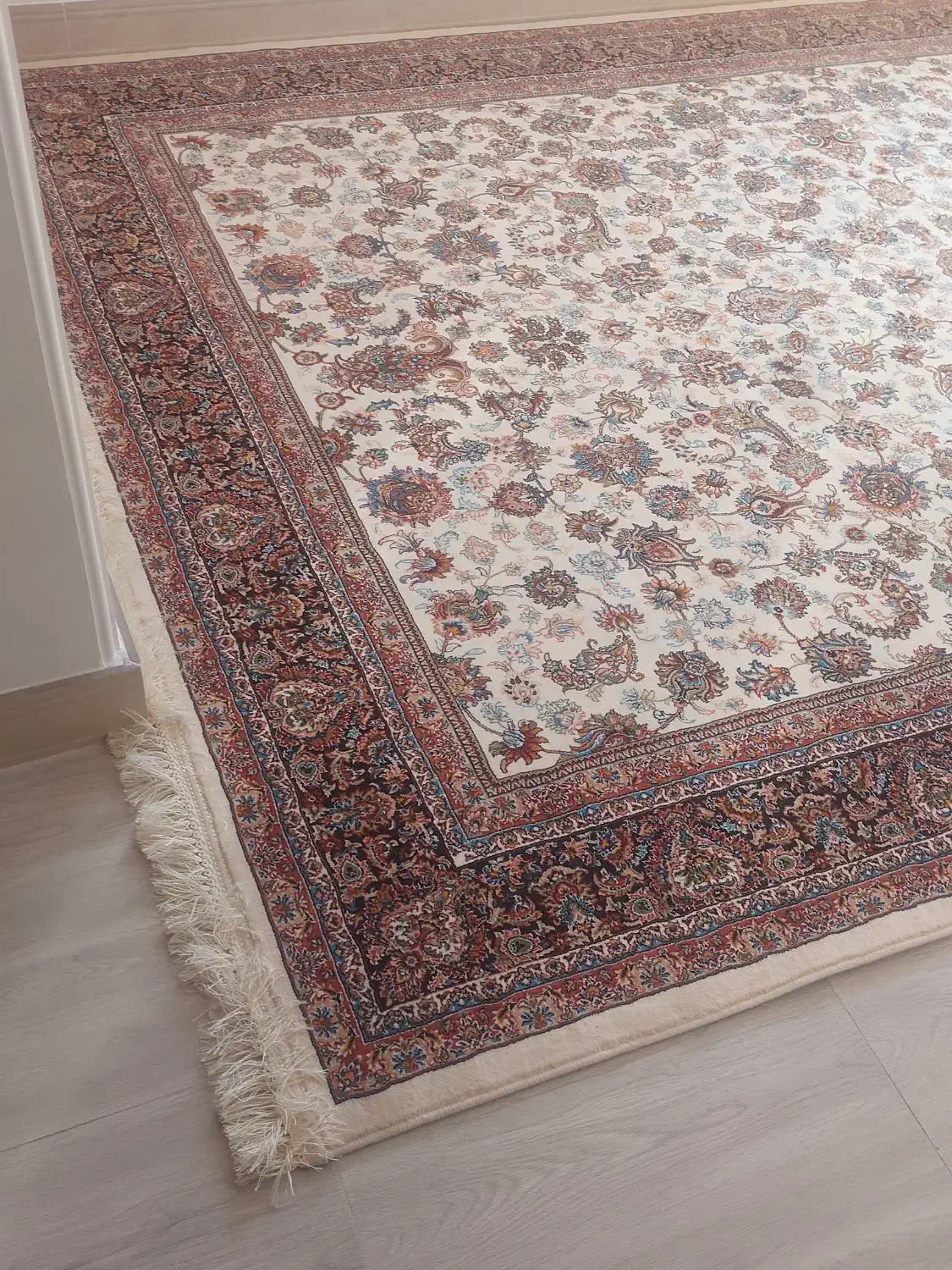 قالی نو تازه پلاستیکشو دراوردم|فرش|امامزاده عبدالله, |دیوار