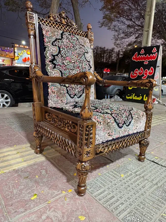 مبل قالی مدل زمرد|صندلی و نیمکت|کرمان, |دیوار