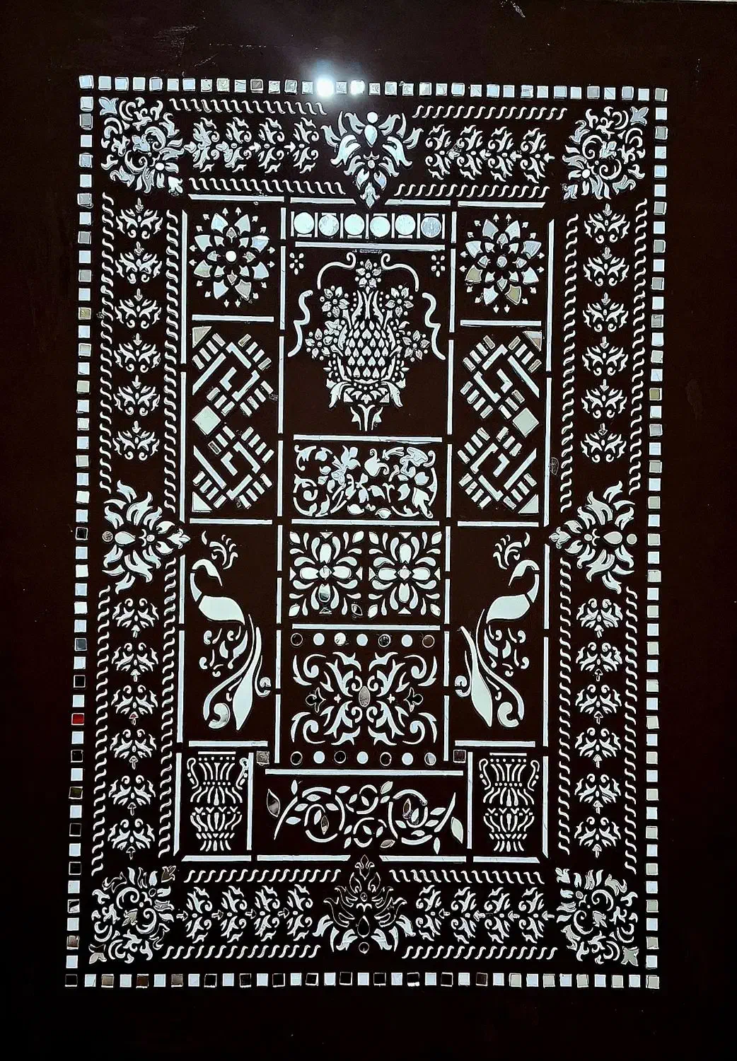 تابلو تکسچر طرح فرش و لیپان ارت وتابلو ساعت ماه|تابلو، نقاشی، عکس|کرمان, |دیوار