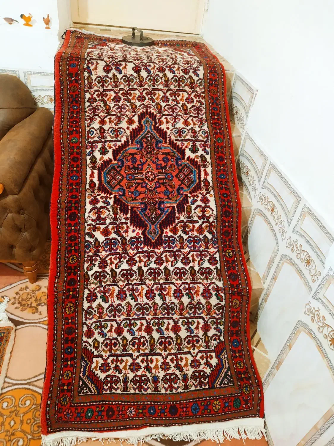 یک جفت ذرع نیم و کناره کادویی|فرش|همدان, |دیوار