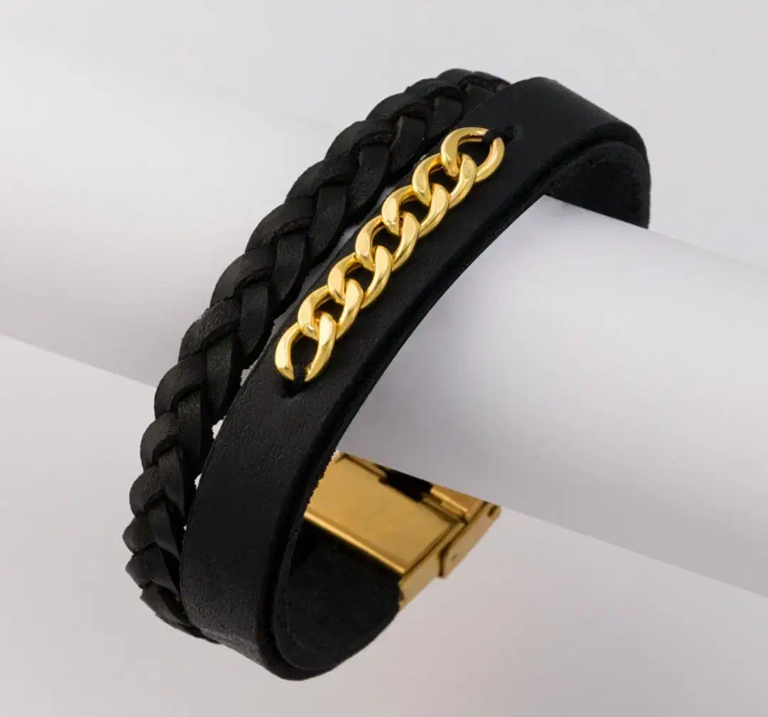 دستبند چرم طلا فقط یک میلیون|جواهرات|رشت, سعدی (تختی)|دیوار