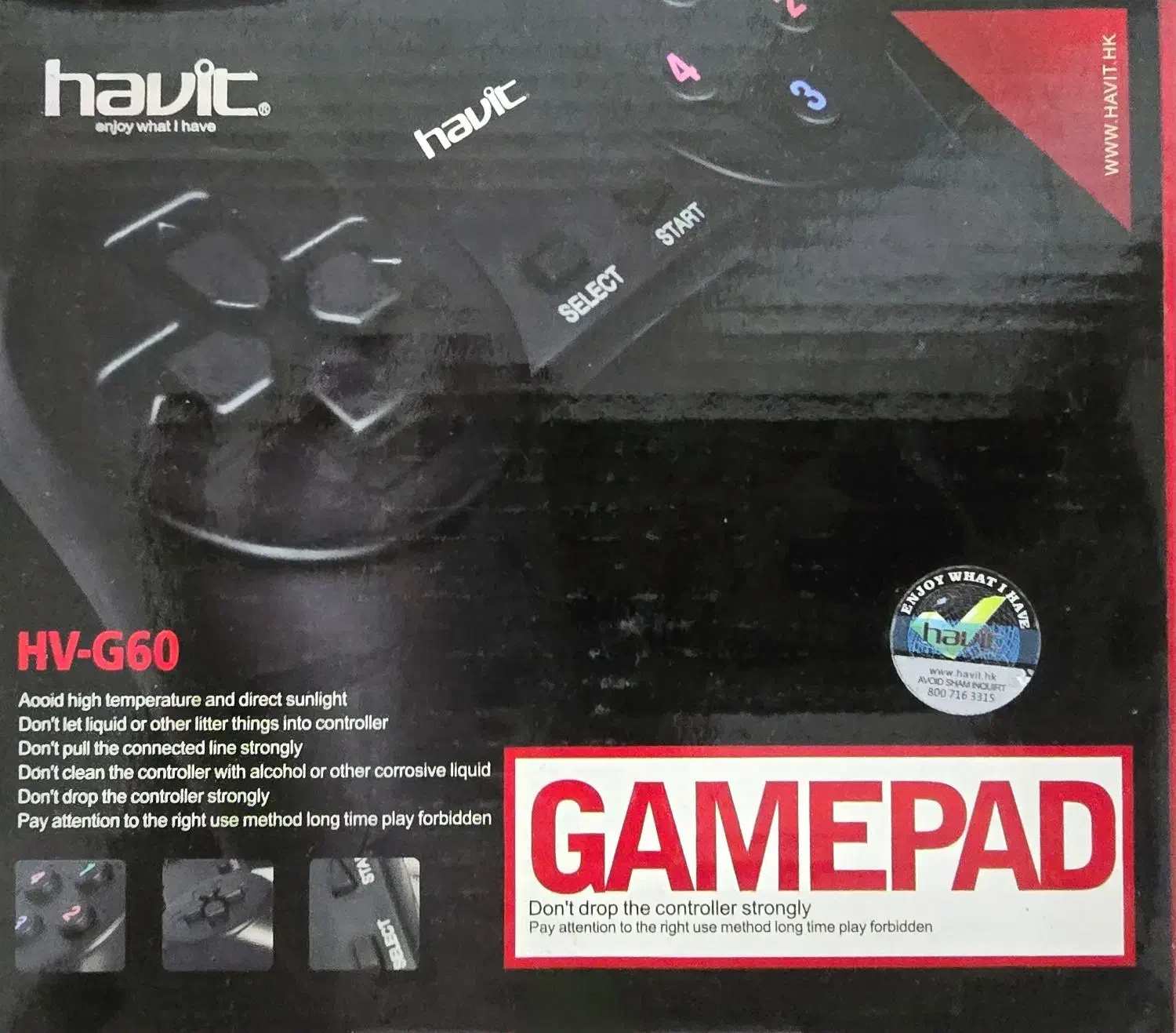 دسته بازی سیمی HAVIT تک مدل HV-G60|کنسول، بازی ویدئویی و آنلاین|تهران, یوسفآباد|دیوار