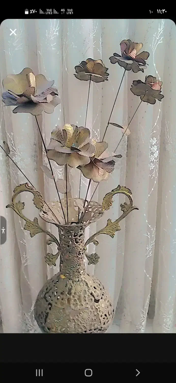 گلدان برنجی|مجسمه، تندیس، ماکت|باوی, |دیوار