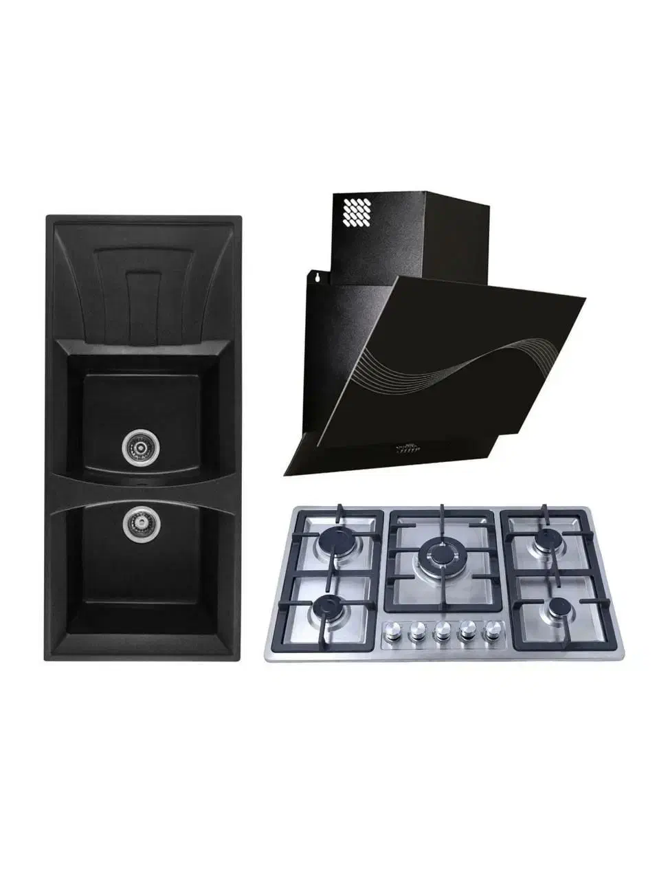 ست سه تکه گازوهودوسینک باقیمت زیرفاکتور|اجاق گاز و لوازم برقی پخت‌وپز|میاندوآب, |دیوار