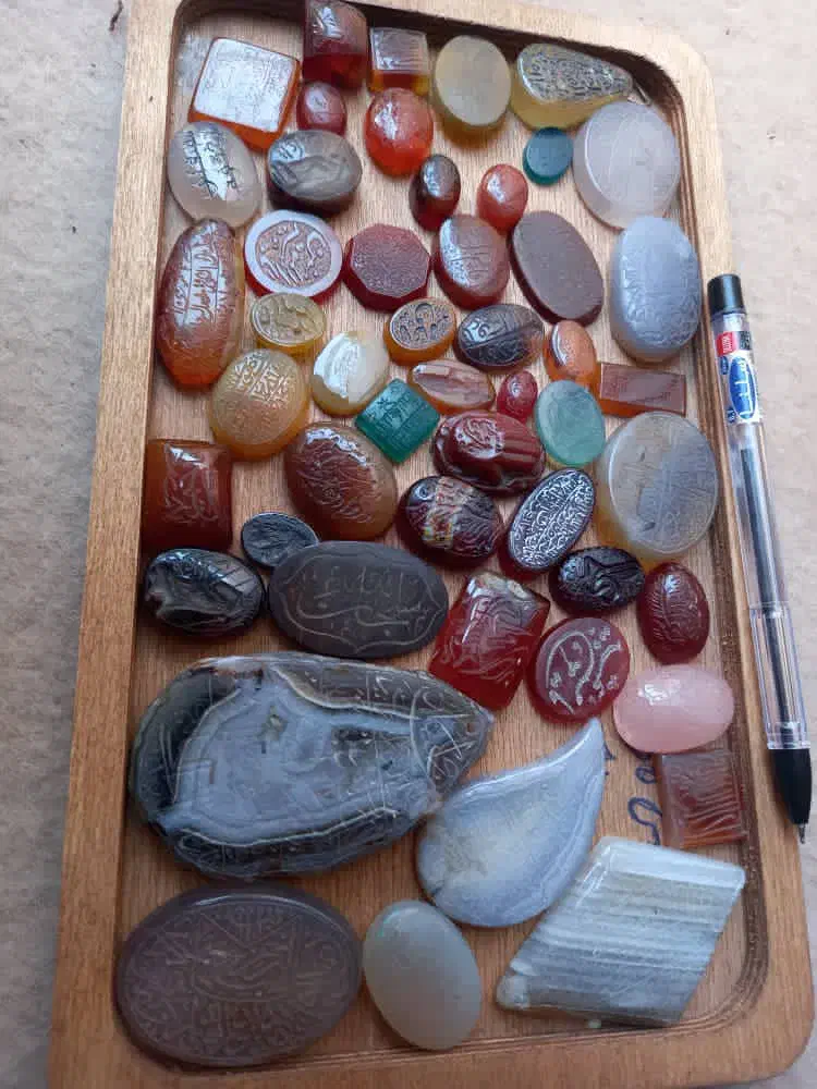 انگشتر سنگ خطی کلکسیونی قدیمی|جواهرات|تهران, شادآباد|دیوار