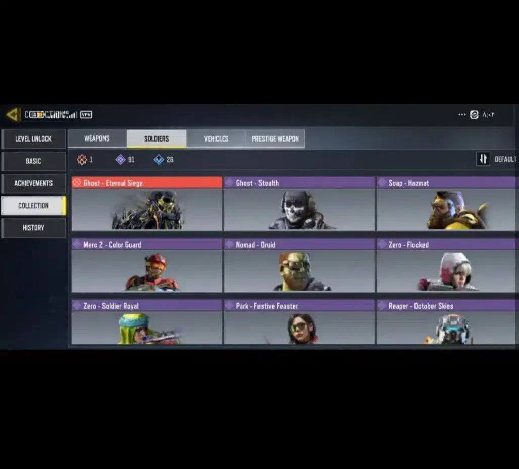 اکانت کالاف لول 400 گوست متیک|کنسول، بازی ویدئویی و آنلاین|بوشهر, |دیوار