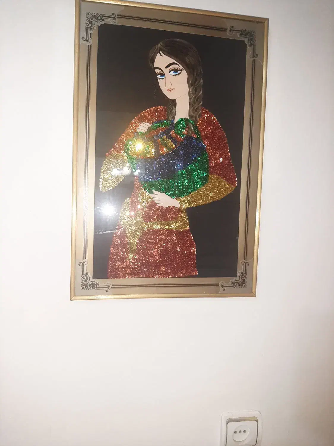 تابلو منجوق دوزی دستی|تابلو، نقاشی، عکس|رشت, دیلمان|دیوار