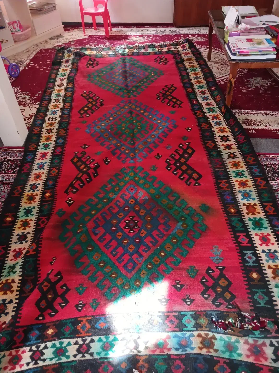 گلیم دست بافت|گلیم، جاجیم، گبه|ارومیه, |دیوار