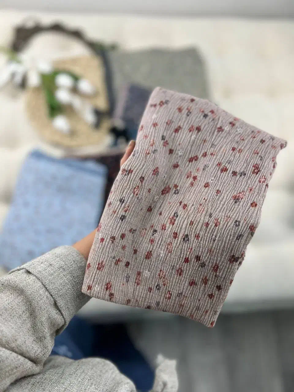 شال لمه‌دار پلیسه برشکا، ۱۲ رنگ خاص و ملایم|لباس|کهنوج, |دیوار