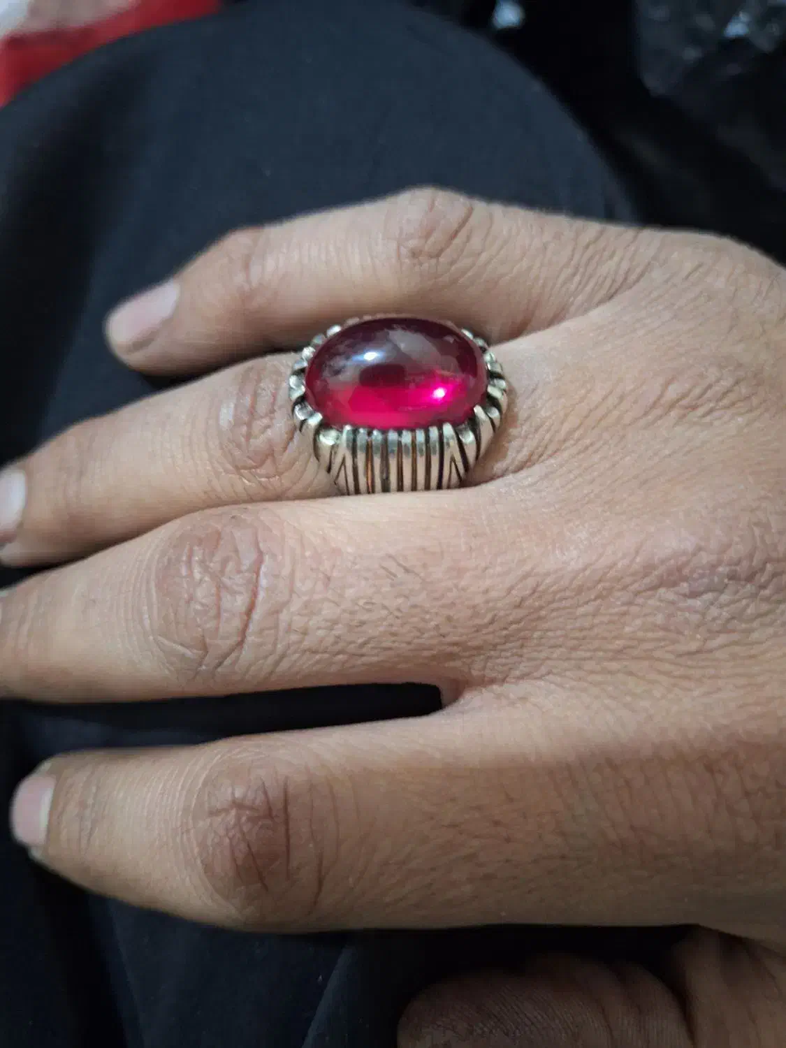 انگشتر یاقوت اصل رکاب م تبریز|جواهرات|اسلام‌شهر, شهرک انبیا|دیوار