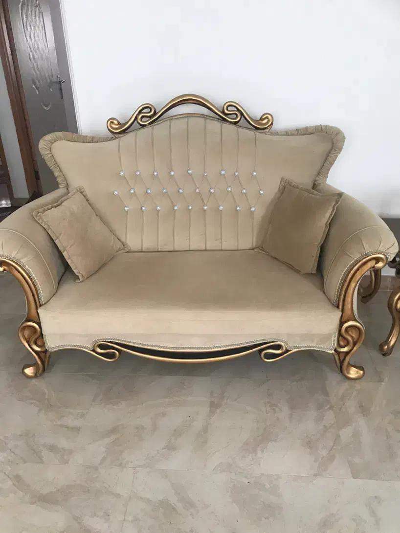 یک دست مبل هفت نفره تمیز در حدنو|مبلمان خانگی و میز عسلی|لاهیجان, شهرک سلمان فارسی|دیوار