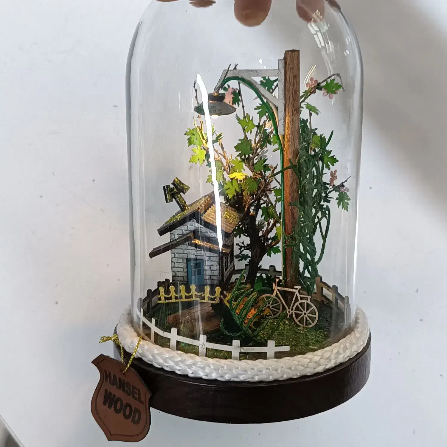 دکوری مینیاتوری چراغدار ۲۵ سانت|مجسمه، تندیس، ماکت|ارومیه, |دیوار