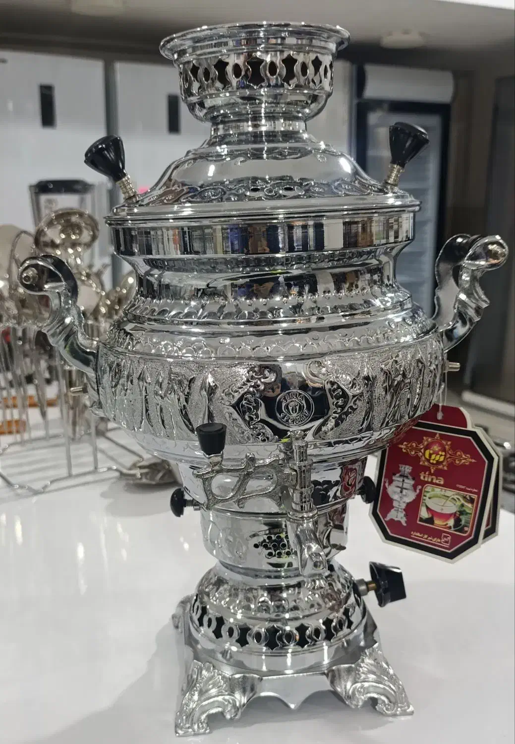 سماوره سنگی بدون کوره کوره دار|سماور، چای‌ساز، قهوه‌ساز|بروجرد, |دیوار