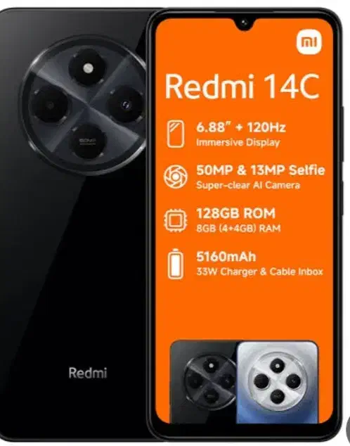 شیائومی Redmi 14C با حافظهٔ ۲۵۶ گیگابایت|موبایل|شیراز, کوشک میدان|دیوار