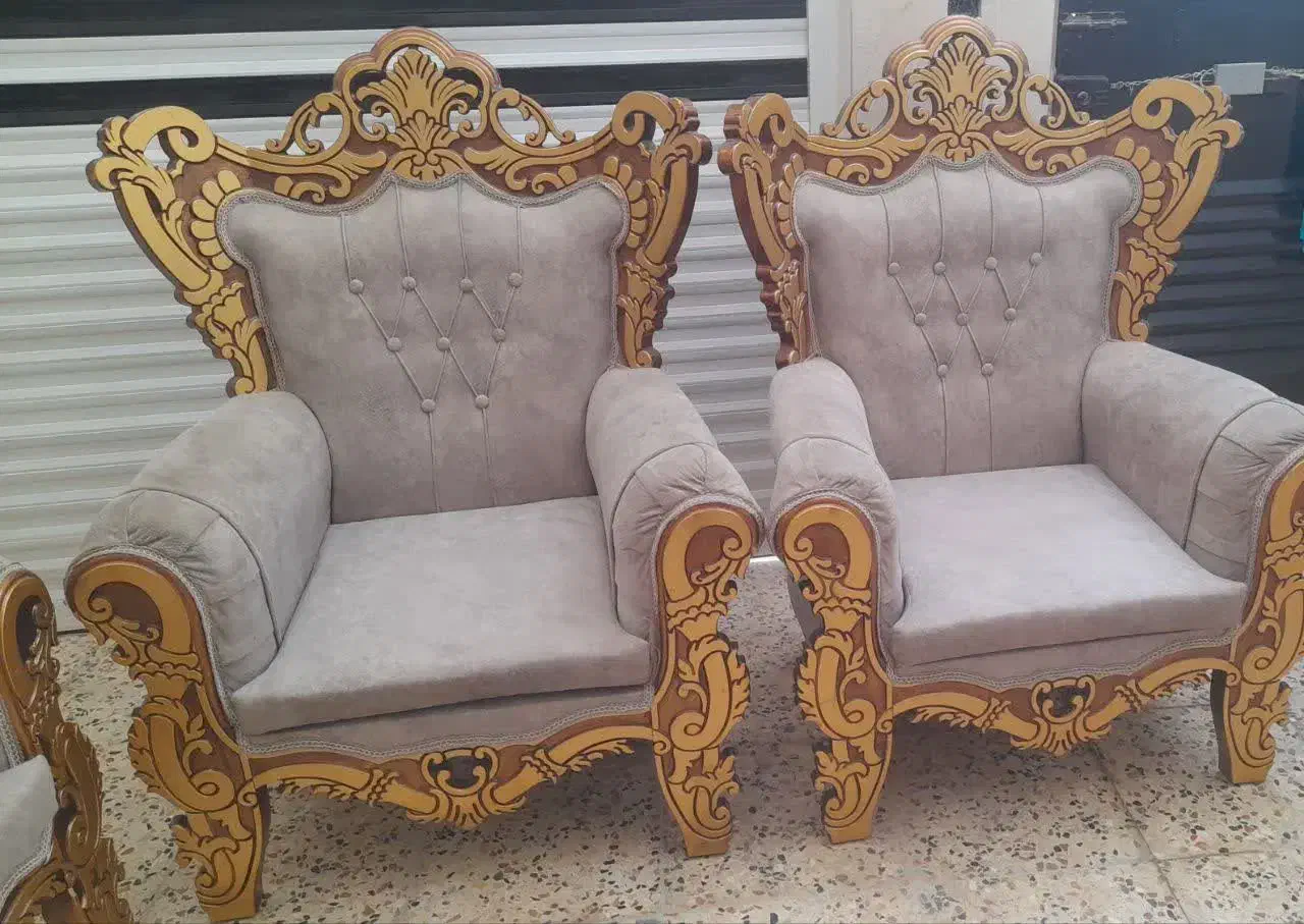 مبل سلطنتی ۷ نفره.|مبلمان خانگی و میز عسلی|ساری, |دیوار