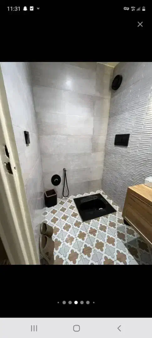 ۱۰۵ متر ۲ خواب سالن پرده خور فول دیزاین