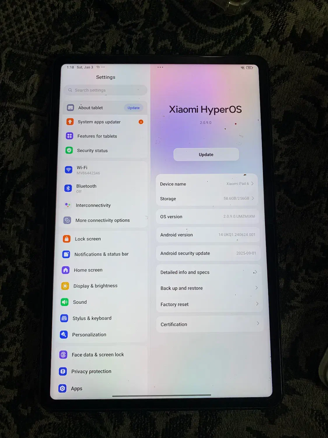 تبلت شیائومی پد ۶|تبلت|مشهد, الهیه|دیوار