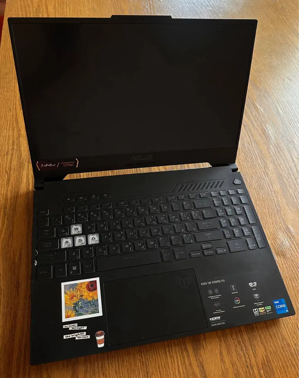 لپ تاپ tuf gaming f15 core i5|رایانه همراه|رشت, استادسرا|دیوار