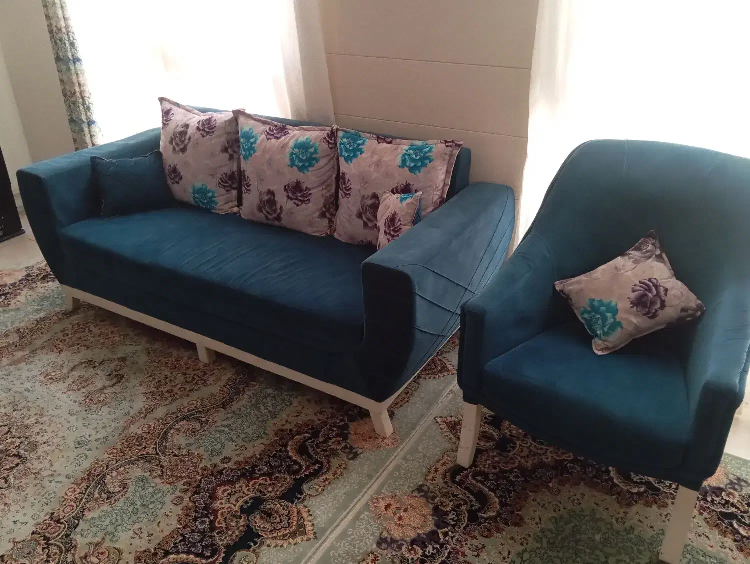 مبل 7 نفره|مبلمان خانگی و میز عسلی|کرج, شهرک جهان‌نما|دیوار