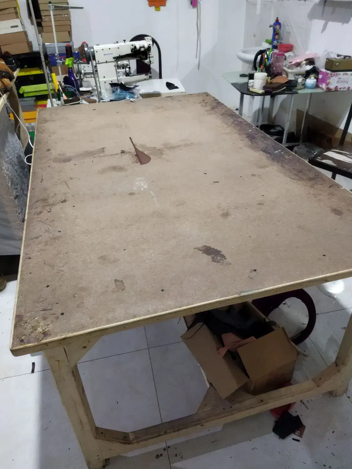 میز کار مستحکم کارگاهی|میز تحریر و کامپیوتر|سمنان, |دیوار