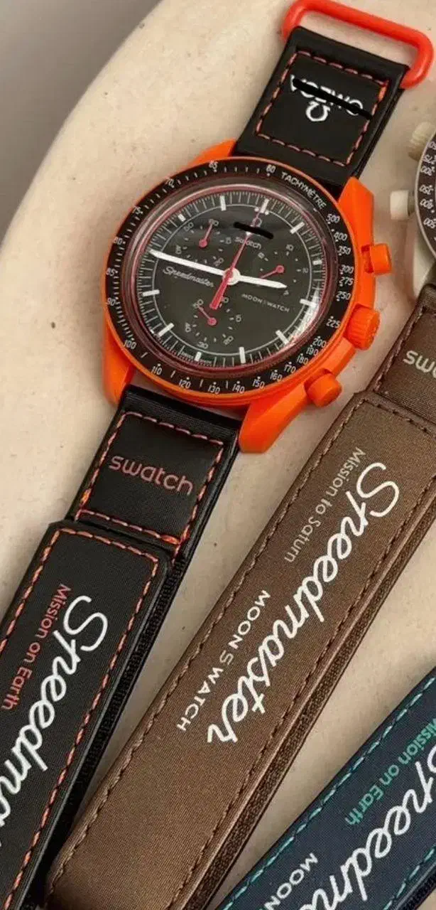 ساعت مچی بند چسبی سه موتوره Omega Moon Swatch|ساعت|تبریز, |دیوار