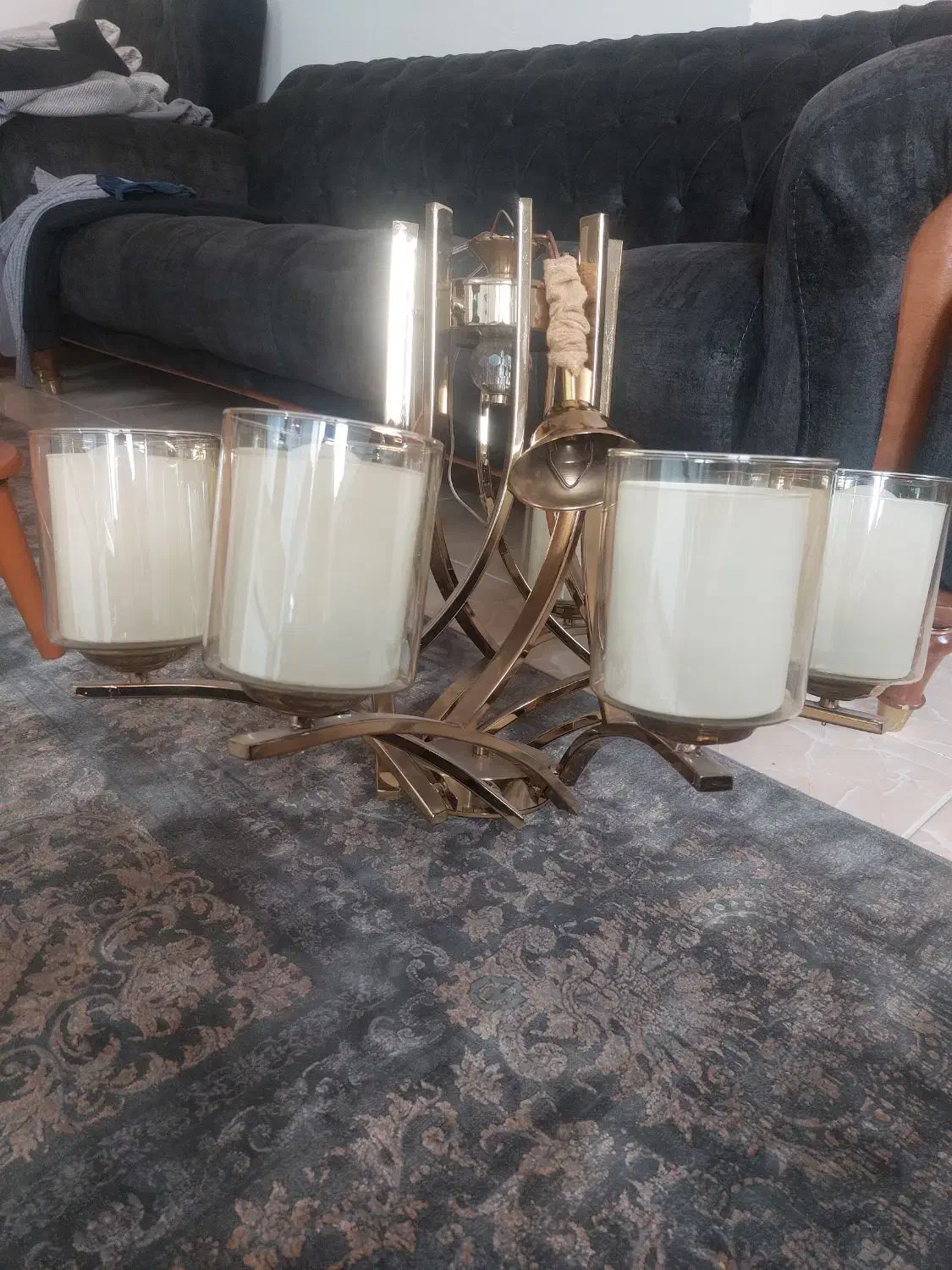 لوستر|لوستر و چراغ آویز|هشتگرد, شهرک ریحانه|دیوار