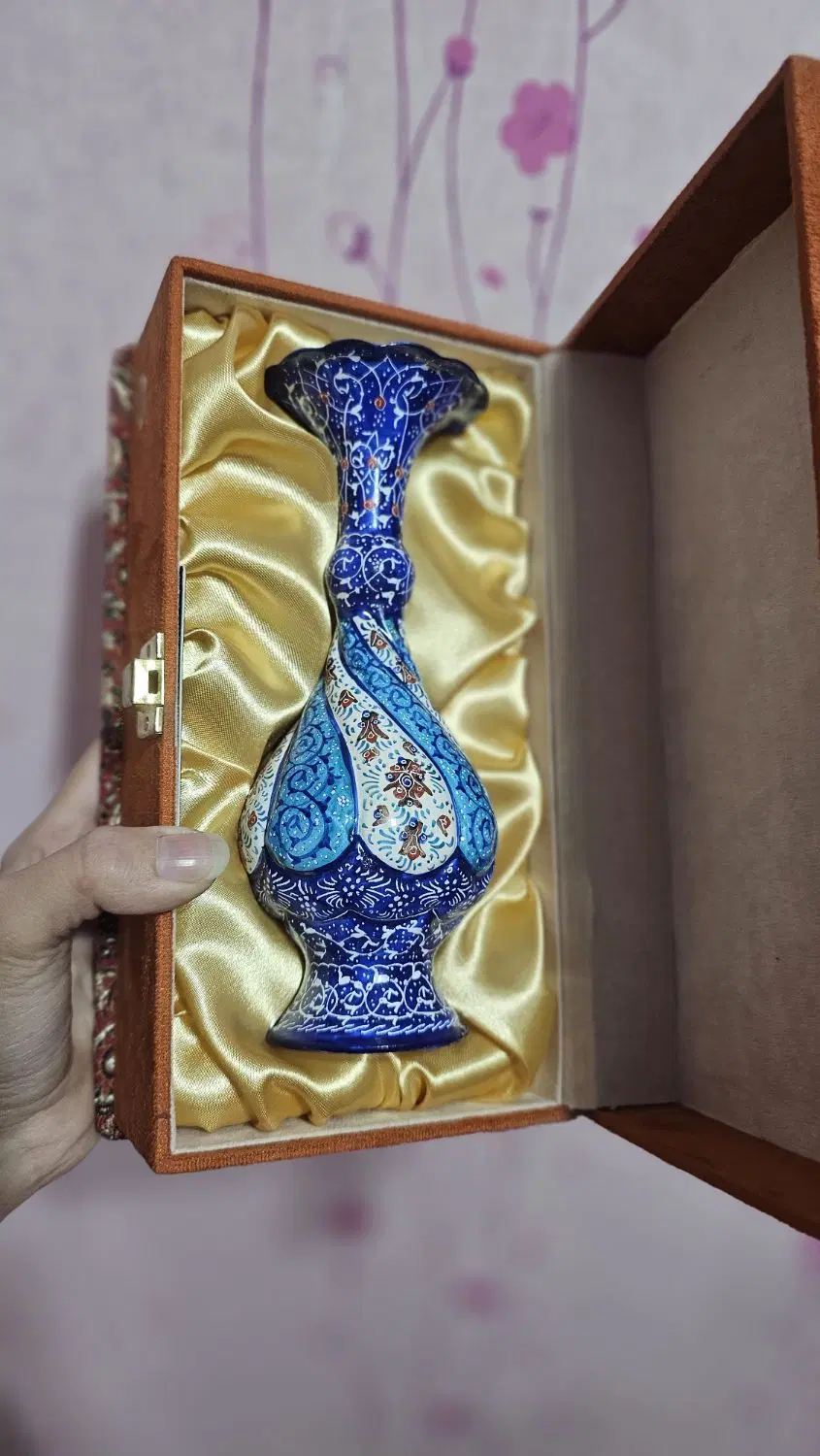 گلدان میناکاری ۲۰ سانتی|صنایع دستی و سایر لوازم تزئینی|تهران, آشتیانی|دیوار
