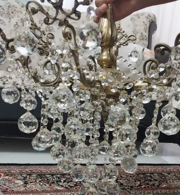 لوستر برنجی|لوستر و چراغ آویز|قزوین, |دیوار