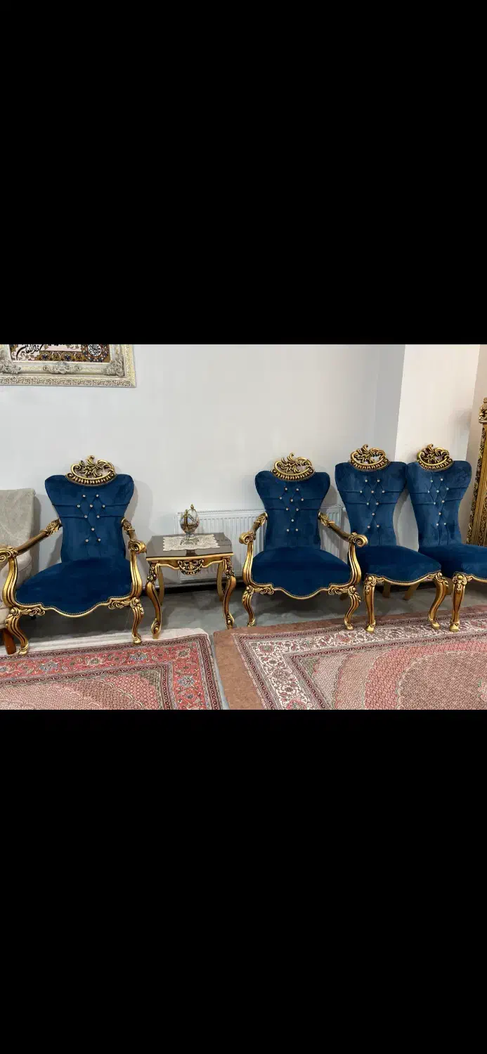 مبل سلطنتی با جلو مبلی|مبلمان خانگی و میز عسلی|ماکو, |دیوار