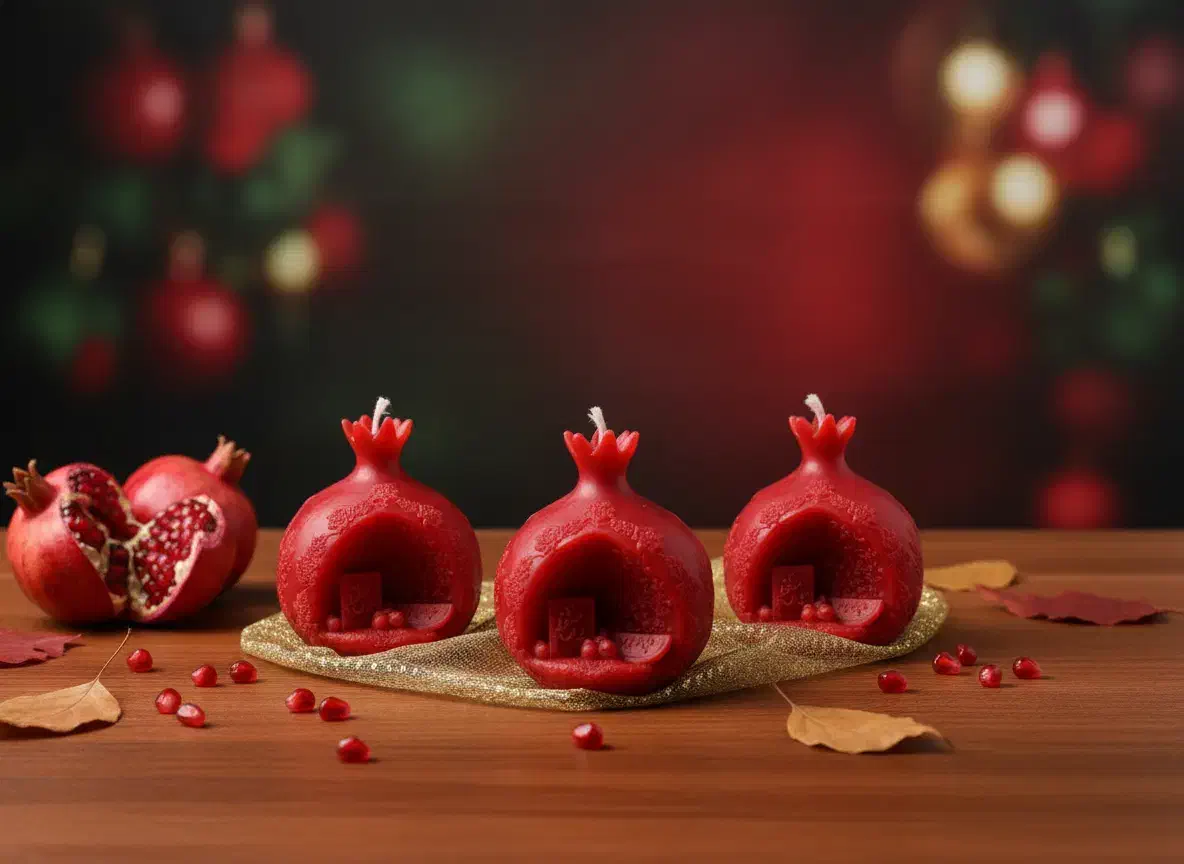 شمع انار حافظ|صنایع دستی و سایر لوازم تزئینی|سیرجان, |دیوار